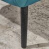 Alyssa - Velvet Arm Chair With Wingback Design - Teal - Image 9