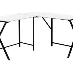 Computer Desk, Home Office, Corner, L Shape, Contemporary & Modern - White