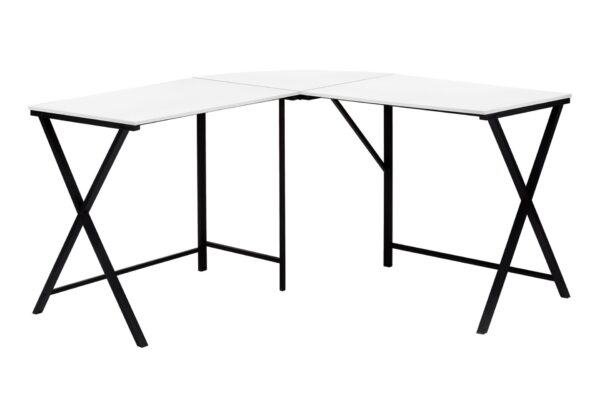 Computer Desk, Home Office, Corner, L Shape, Contemporary & Modern - White