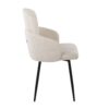 Dahlia - Contemporary Dining Chair (Set of 2) - Cream / Black - Image 3