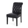 Broxton - Tuft Dining Rolltop Chair (Set of 2) With Button Tufted Upholstery - Black - Image 5