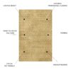 Macau - Non - Slip Runner Rug - Gold - Image 4