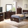Louis Phillipe - Twin Panel Storage Bed - Cappuccino - Image 5
