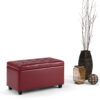 Cosmopolitan - Storage Ottoman - Red - Image 10