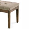 Waverly - Tufted Ottoman Bench - Natural - Image 4