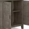 Burlington - Low Storage Cabinet - Farmhouse Gray - Image 4