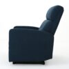 Alma - Contemporary Upholstered Loveseat Recliner - Navy Blue - Image 13