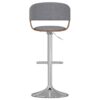 Lowell - Adjustable Swivel Bar Stool - Light Gray - Image 4