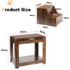 Pet Bunk Bed With Removable Step For Dogs And Cats, Multi-Level Bed Window Perch Seat Platform With Cushion And Cat Scratch Pad, Indoor Use - Dark Brown - Image 11