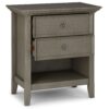 Amherst - Bedside Table - Farmhouse Gray - Image 3