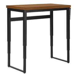 Computer Desk, Home Office, Standing, Adjustable, Laptop, Contemporary & Modern - Walnut