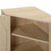 Corner Cabinet, Rattan Door, Freestanding Corner Tables For Small Spaces, Corner Shelf Stand For Living Room, Kitchen, Bathroom, Bedroom - Natural - Image 14
