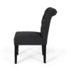 Broxton - Tuft Dining Rolltop Chairs With Button Tufted Backrest (Set of 2) - Dark Gray - Image 7