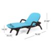 Mikael - Chaise Lounge With Cushion - Dark Brown - Image 4
