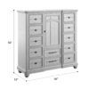 Mariano - 12 Drawer Master Chest With Cabinet - Gray - Image 6