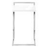 Accent Table, C - Shaped, Glossy Contemporary And Modern - White - Image 3
