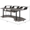 Eleazar - Music Recording Studio Desk - Black Oak - Image 8