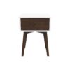 Avery - Night Stand 1 Drawer - Dark Brown / White - Image 2