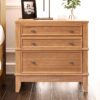 Hazel 3 Drawer Hazel 3 Drawer Side Table For Living Room, Hallway, Entryway - Natural - Image 2