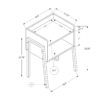 Accent Table, Side Contemporary & Versatile Placement - White - Image 9