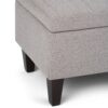 Monroe - Storage Ottoman - Cloud Gray - Image 7