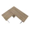 Computer Desk, Home Office, Corner, Storage Shelves, L-Shape, Work, Laptop, Contemporary, Modern - Taupe - Image 4