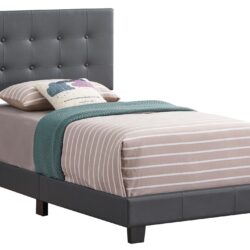 Caldwell - Twin Bed - Dark Gray