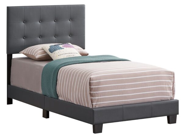 Caldwell - Twin Bed - Dark Gray