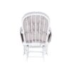 Mason - Glider And Ottoman White Wood - Woven Gray Fabric - Image 5