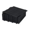 Interlocking Deck Tiles Plastic Waterproof Outdoor All Weather Anti-Slip Bathroom Shower Balcony Porch Strong Weight Capacity Upto 6613 Lbs, Rosette Pattern Pack Of 12 - Black - Image 24