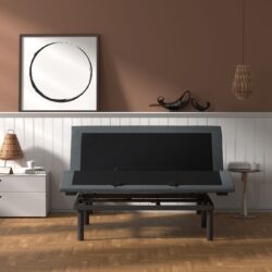 Btx4 - California King Adjustable Bed Base With Head And Foot Position Adjustment - Black / Gray