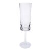 Oval Halo Unbreakable Plastic Champagne Flutes (Set of 4), Acrylic Wedding Mimosas Glasses, 4Oz - Clear - Image 2