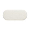 Fuji - Upholstered Bedroom Accent Bench With Natural Legs - Ivory White - Image 3