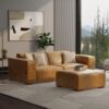 Rex - 2 Seater Sofa And Ottoman - Sienna - Image 17