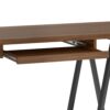 Sawhorse - Solid Walnut Veneer And Metal Desk - Walnut - Image 7