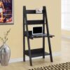 Computer Desk For Home Office, Laptop, Leaning, Storage Shelves, Contemporary & Modern - Espresso - Image 3