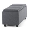 Avalon - Storage Ottoman - Slate Gray - Image 6