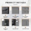 Bathroom Vanity With Top Sink, Modern Bathroom Storage Cabinet With 2 Drawers And A Tip-Out Drawer, Single Sink Bathroom Vanity - Gray - Image 7