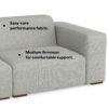 Rex - 2 Seater Sofa And Left Chaise - Gray - Image 15