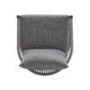 Modern Curved Aluminum Lounge Chair With Rope Weave Design And Cushioned Comfort (Set of 2) - Gray - Image 5