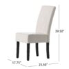 Carter - 5 Tuft Dining Chair With Button Tufted Backrest And Espresso Legs - Ivory - Image 9