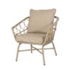 Bruce - Outdoor Club Chair Set With Water Resistant Cushions Rattan And Iron - Brown - Image 8