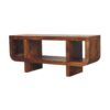 Orion - Curved Media Unit - Brown - Image 3