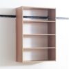 Devi - Wall Mounted Wood Closet System With Modular Versatility And Warm - Oak - Image 7