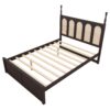 Queen Size Platform Bed With With 2 Big Drawers Twin Size Trundle - Espresso - Image 7