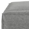 Brody - Large Square Coffee Table Pouf - Distressed Gray - Image 5