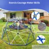 10Ft Climbing Dome For Kids Jungle Gym Apply To Park Dome Climber With Hammock Playground Equipment - Colorful - Image 6