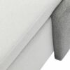 Large Versatile Storage Ottoman Bench: Spacious, Durable, Stylish - White / Light Gray - Image 12