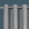 2 Pieces Set, Curtain Panel, Room Darkening, Grommet, Contemporary & Modern - Silver - Image 3