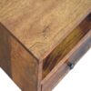 Solis - 1 Drawer Wall Mounted Nightstand - Brown - Image 9